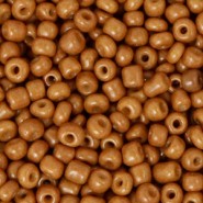 Seed beads 8/0 (3mm) Sugar almond brown